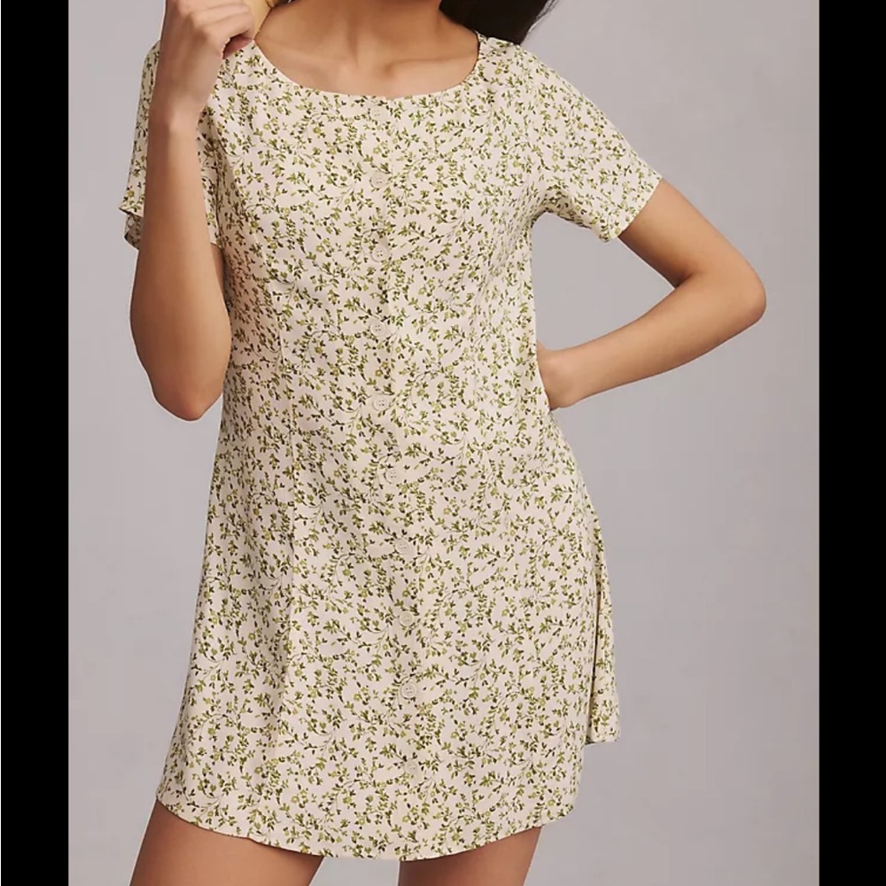 Reformation x Anthropologie Sequoia Floral Mini Dress